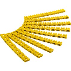 Goobay 72518 kabelmarkering Gul PVC 90 stk